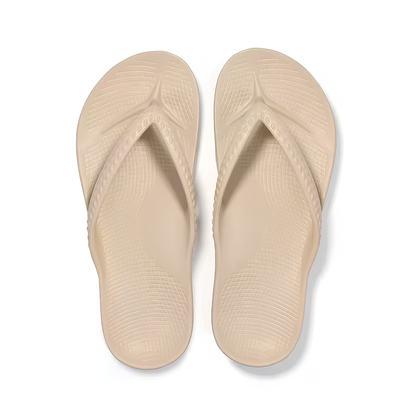 Arch support flip flops