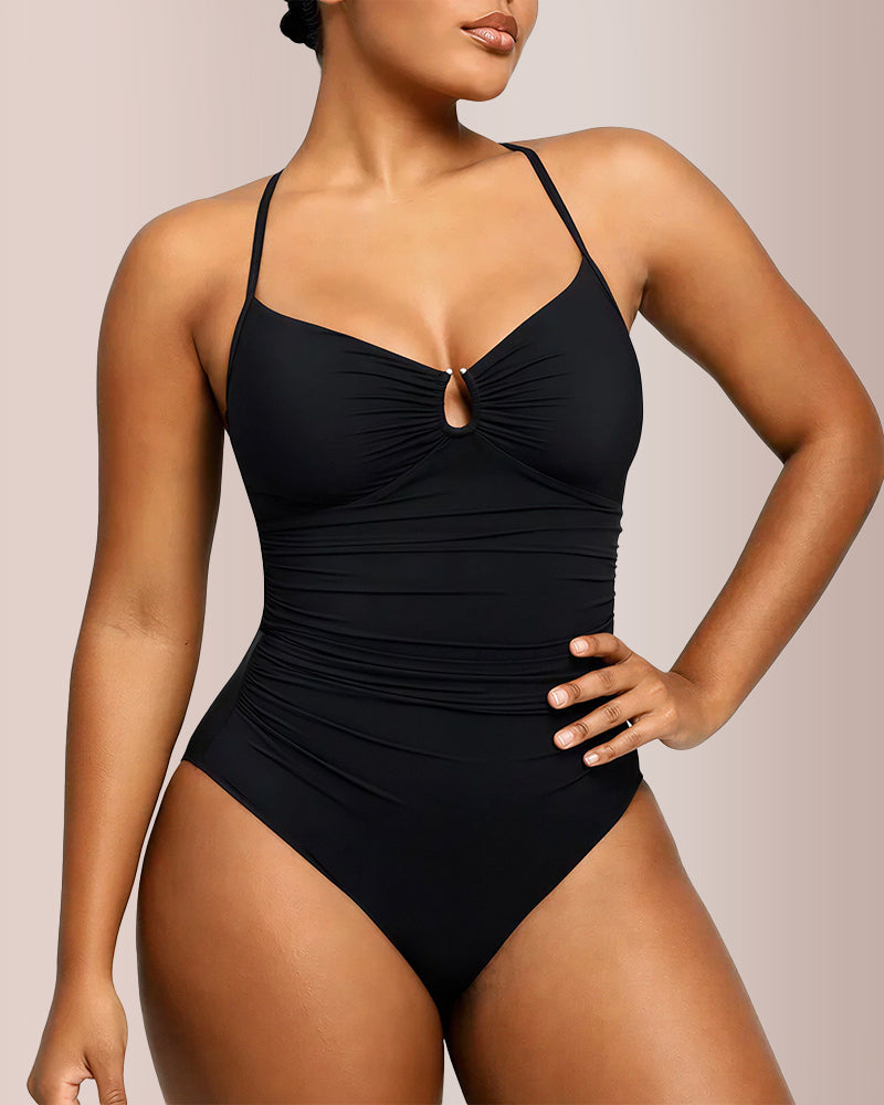 Smart Sculpt U-Ring Slimming One-Piece Swimsuit